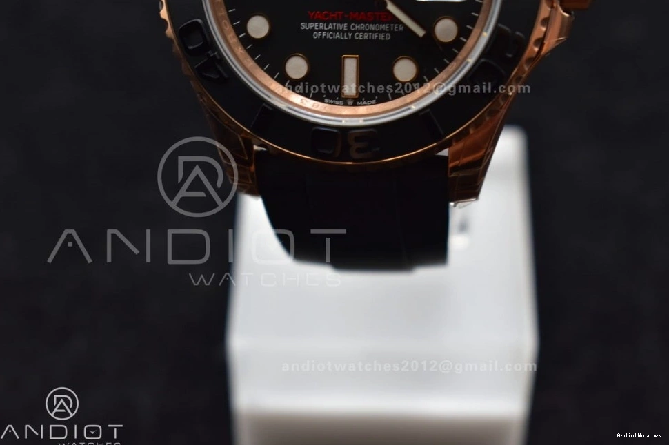 Edition Strap Best TimelessDesign Black VS on 1:1 VSF 1220 Yacht-Master Ceramic 126655 Oysterflex Bezel Rubber 0119